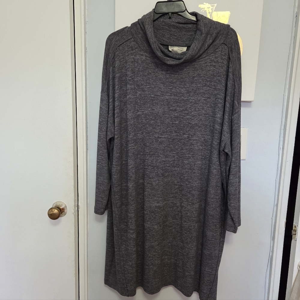 Anthropologie Saturday Sunday Julietta Cowl Neck Sweater Dress Size 2X